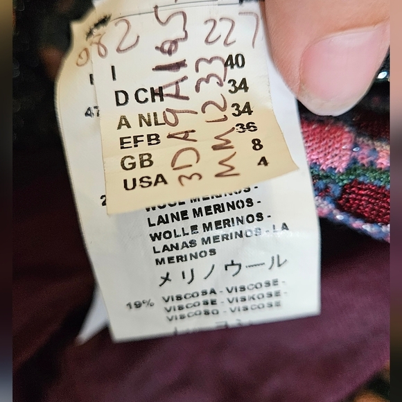 Vintage M MISSONI Sleeveless Silver Thread Detail Pink/green Multi Dress.US 4 - Picture 3 of 16